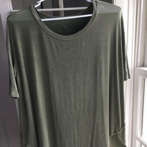 AEO SOFT & SEXY MIXED FABRIC T-SHIRT